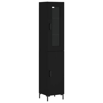 vidaXL Kleiderschrank Regal Highboard Schrank Schwarz 34,5x34x180 cm Holzwerkstoff