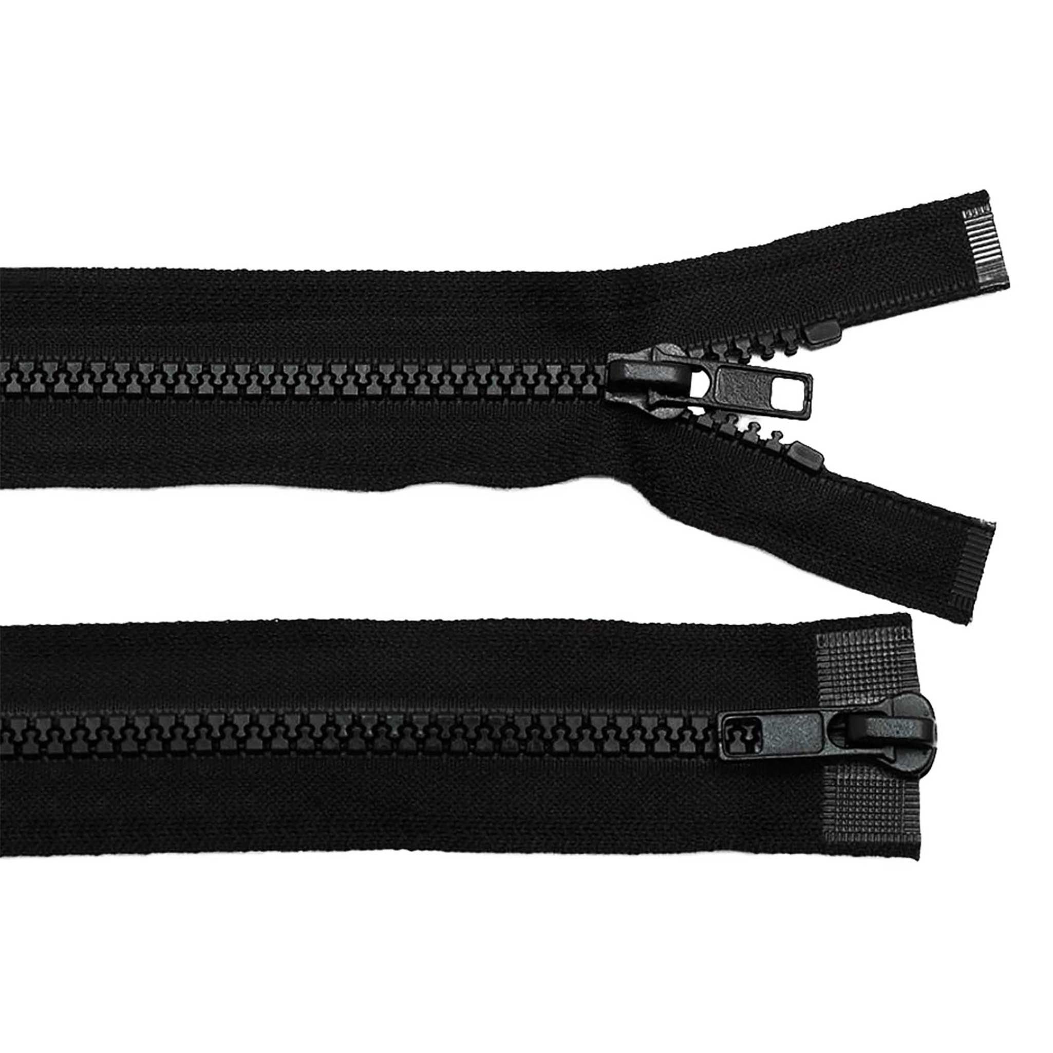 maDDma Reißverschluss 1 Reißverschluss 2-Wege 5mm 65cm teilbar Autolock Farbwahl, schwarz
