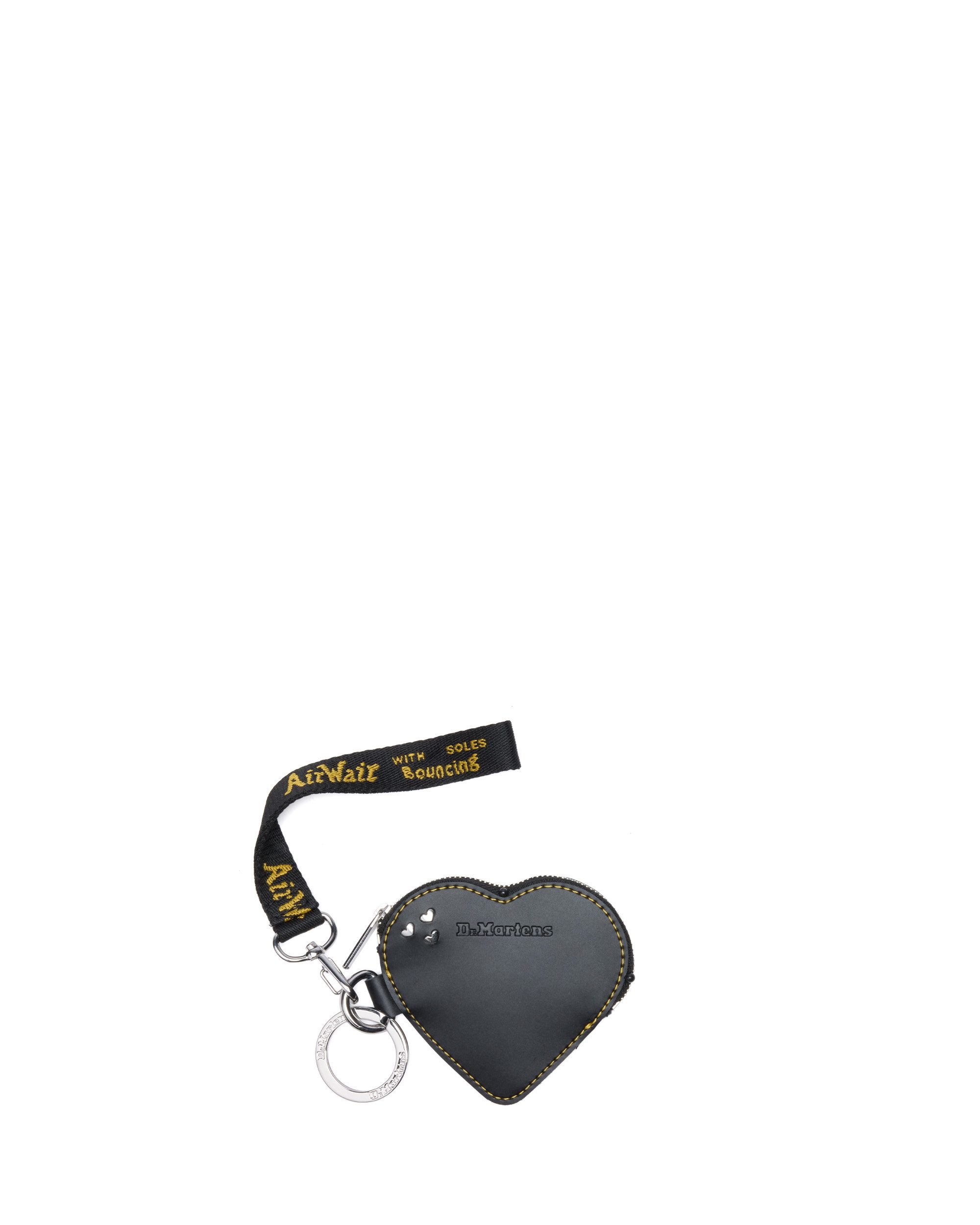 DR. MARTENS Schlüsseltasche Heart Purse (Set, Abnehmbarers Umhängeband), Mini Portemonnaie, Purse in Herz-Form, Schlüsselanhänger