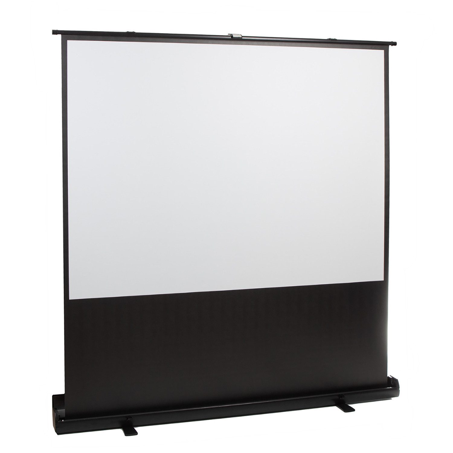Maclean MC-210 Rolloleinwand (Bodenprojektionswand 66 Zoll 16:9 Tragbar)