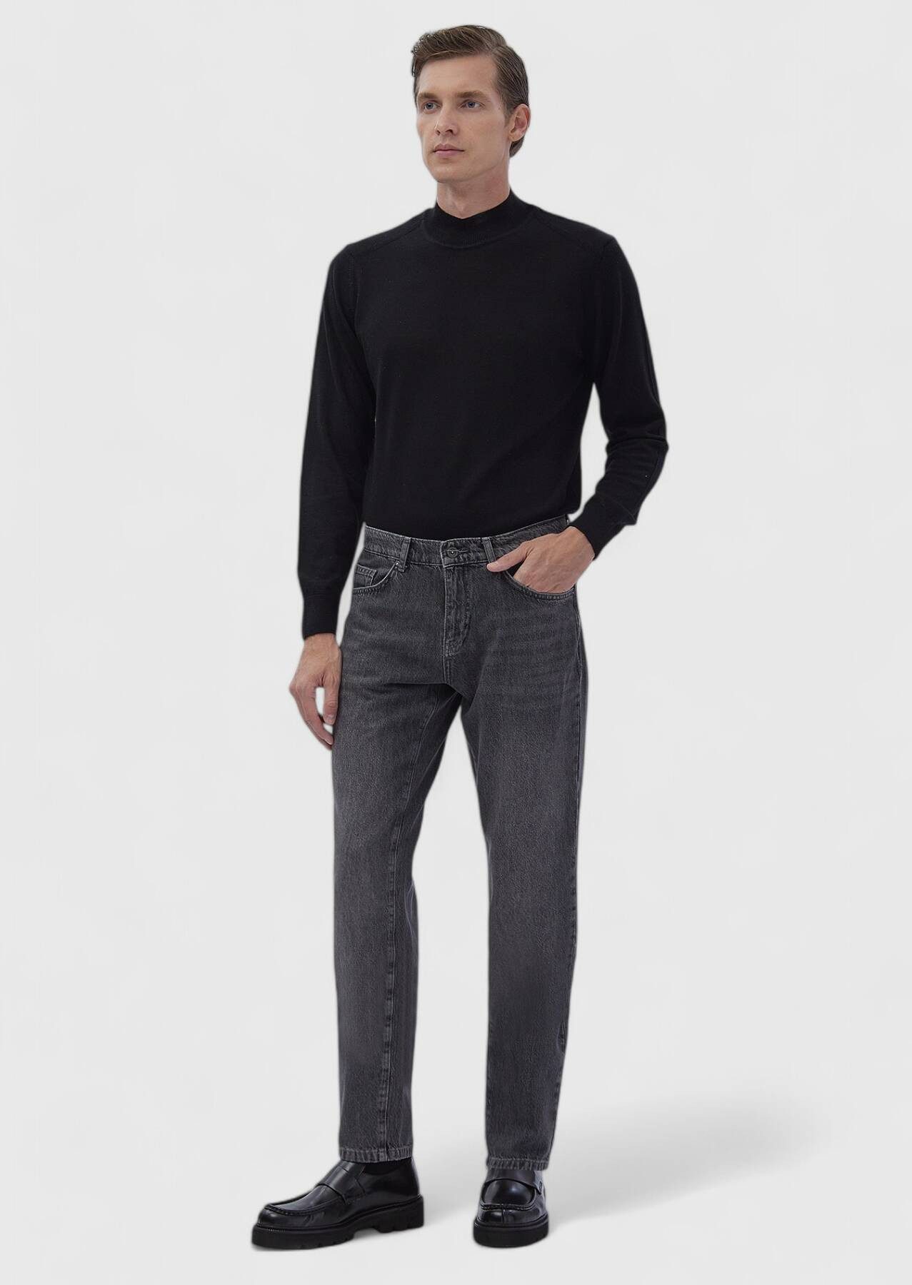 RAMSEY Straight-Jeans Jeanshose mit normaler Passform aus 100 % Baumwolle