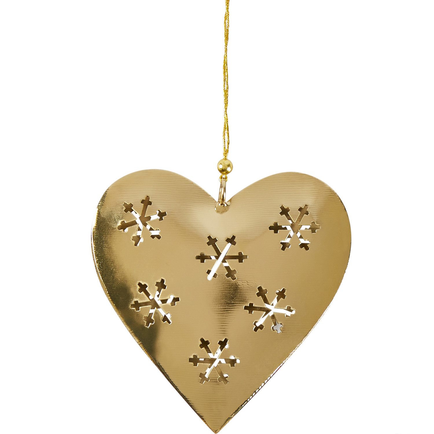 Fensterdekoration Weihnachtsanhänger Weihnachtsdeko Herz Gold