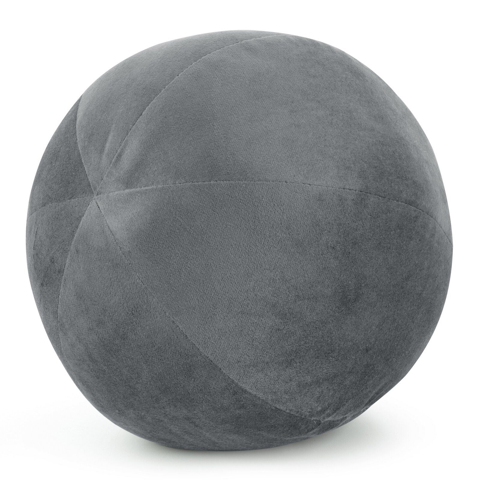 Eurofirany Dekokissen Kugelkissen Kugelformiges Kissen Ball Samt Velvet, besonders weich, dekorativ und designvoll 24 cm