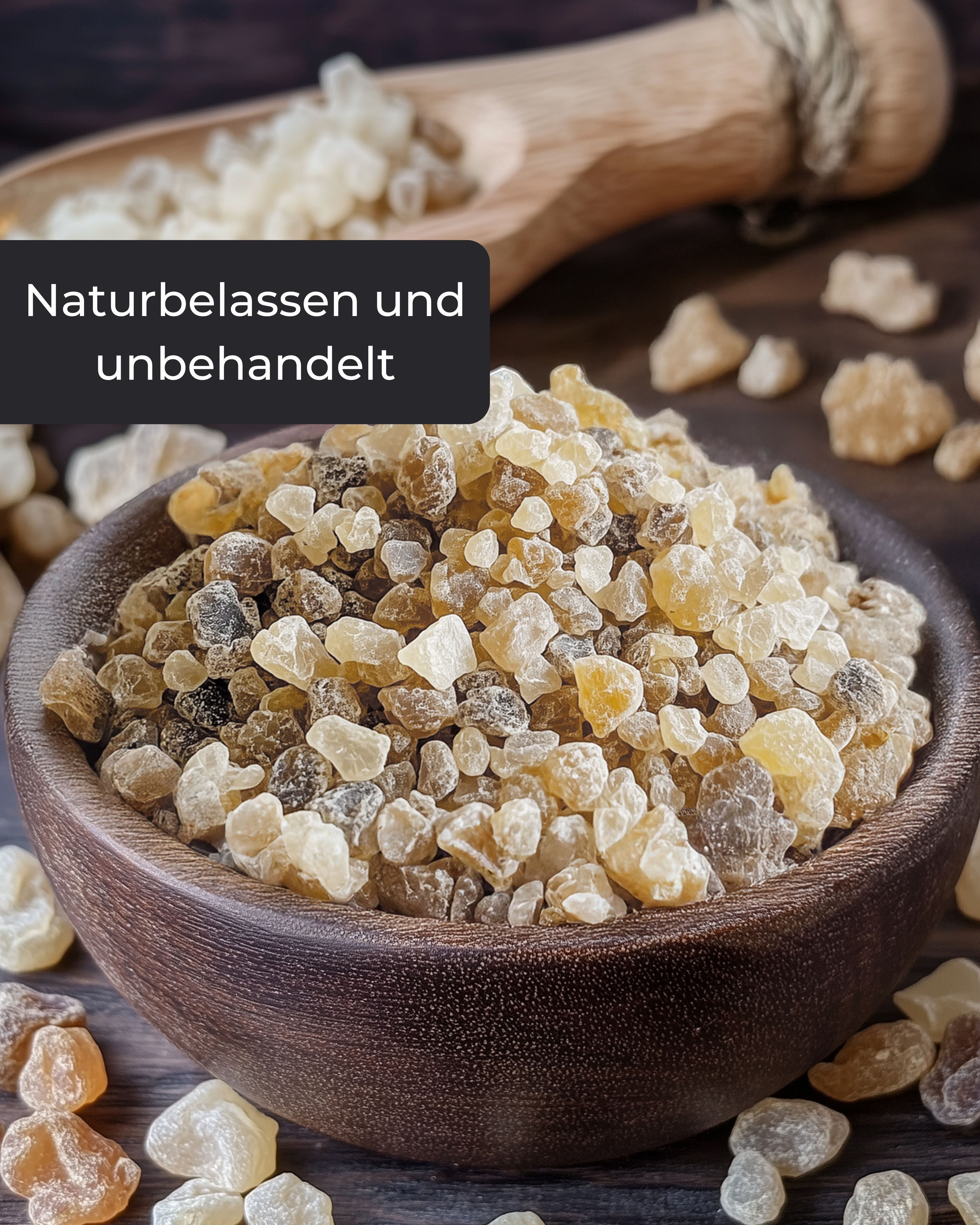 Incensera Räucherschale Indischer Weihrauch – Tütsü-Räucherwerk aus Indien Boswellia Serrata, naturbelassen, ohne Zusätze, handverlesen, wiederverschließbar