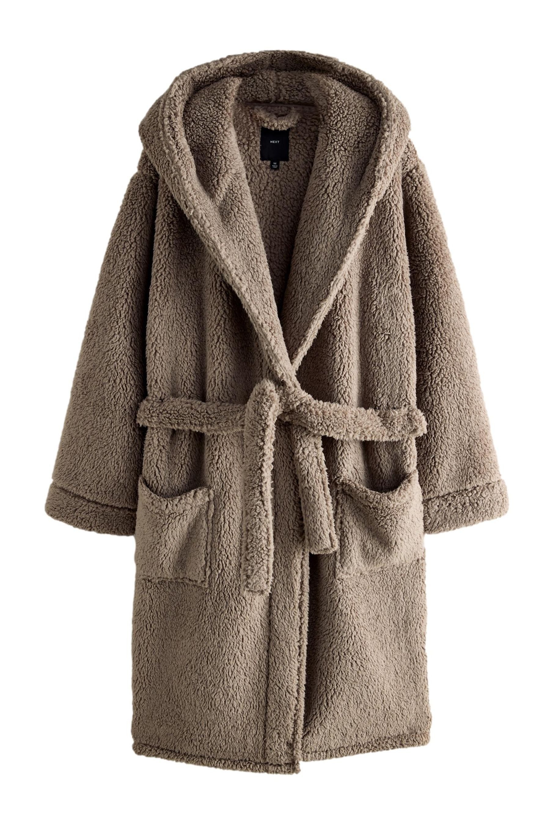 Next Herrenbademantel Borg-Morgenmantel, Polyester (recycelt), Polyester günstig online kaufen