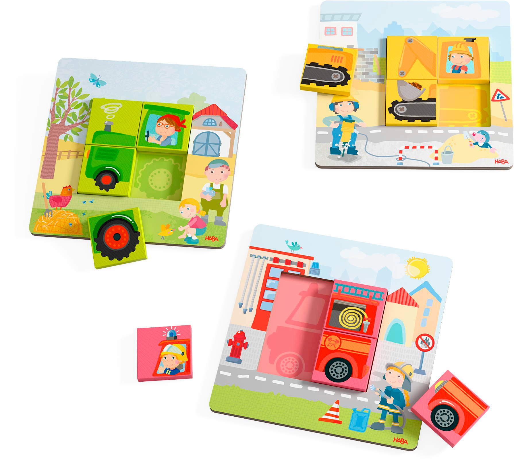Haba Spiel Kleinkindwelt Legespiel Fahrzeuge 2012390001