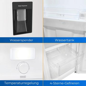 exquisit Kühl-/Gefrierkombination KGC265-70-NF-WS-040C, 180,5 cm hoch, 54 cm breit, EEK C, 251 L Nutzinhalt, NoFrost, Wasserspender