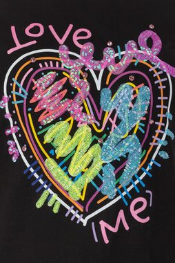 La Strada T-Shirt mit Love-Print