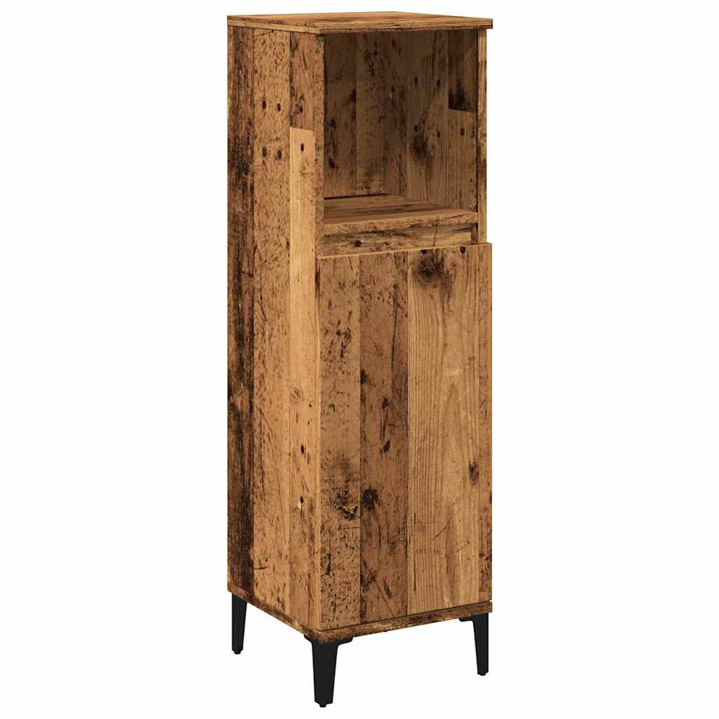 vidaXL Badezimmerspiegelschrank Badschrank Altholz-Optik 30x30x100 cm günstig online kaufen