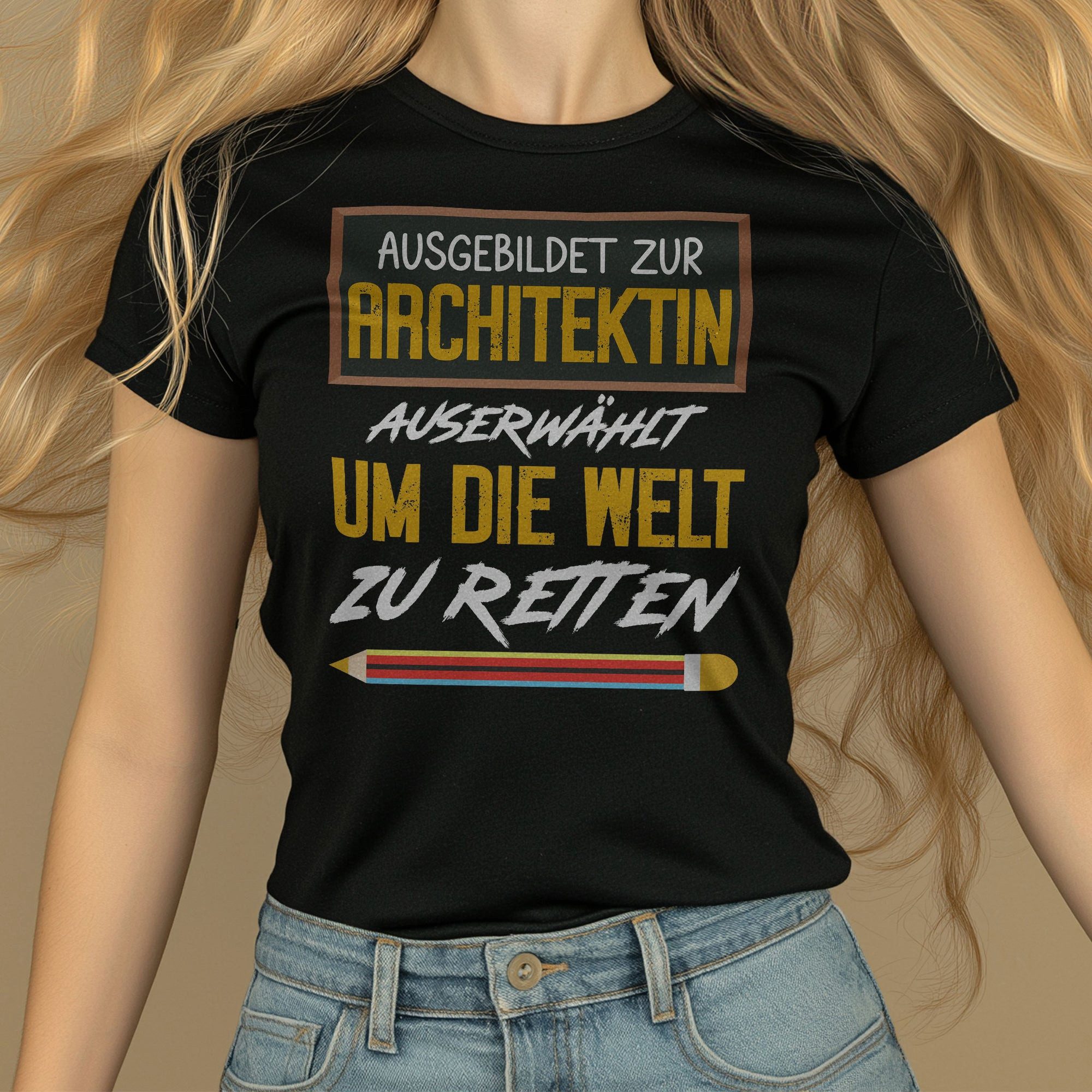 22Feels T-Shirt Architektin Geschenk Frauen Spruch Beruf Studium Abschluss IN DEUTSCHLAND BEDRUCKT
