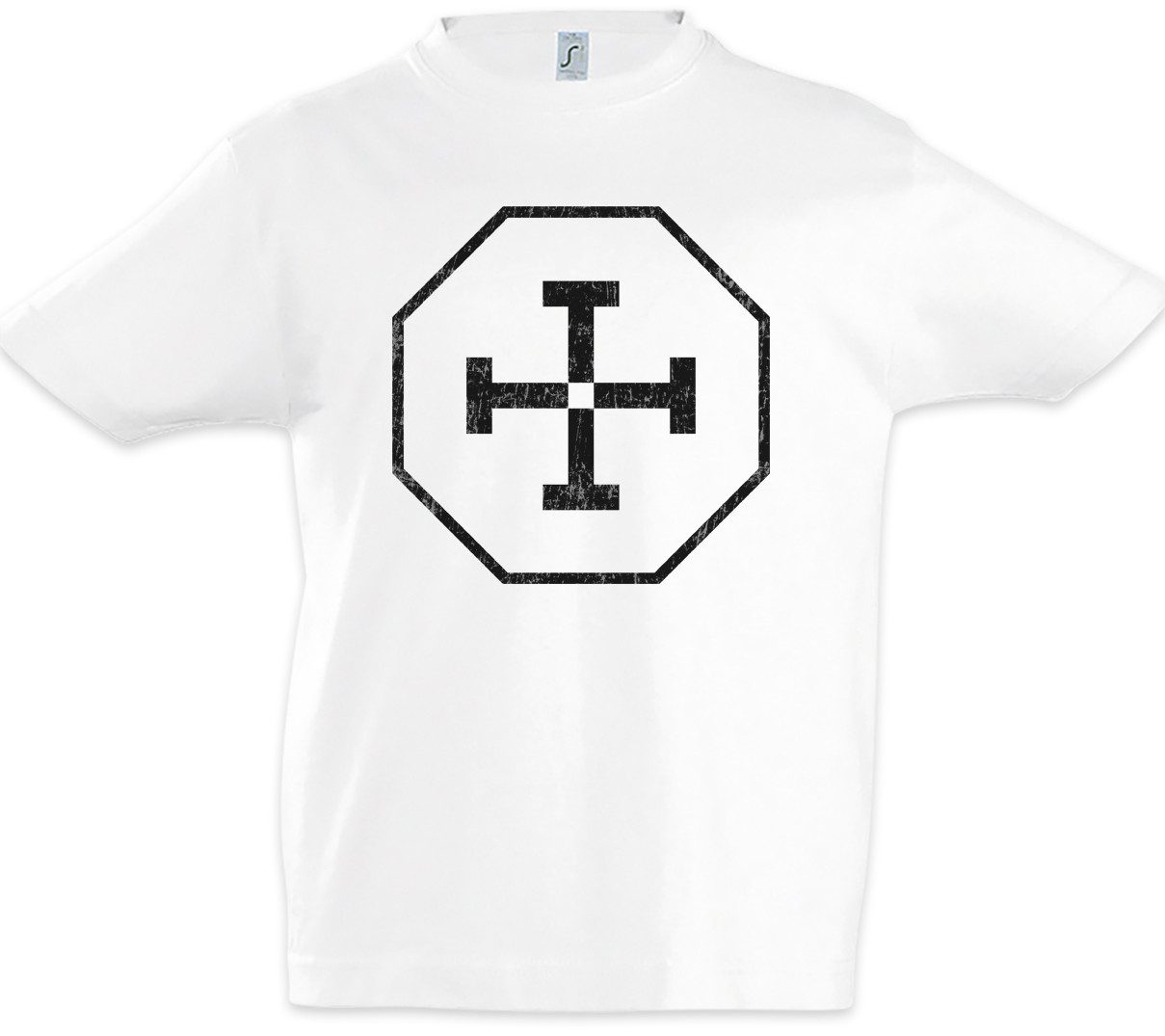 Print-Shirt Tetragrammaton Symbol Kinder T-Shirt Equilibrium Sign Logo Insigina