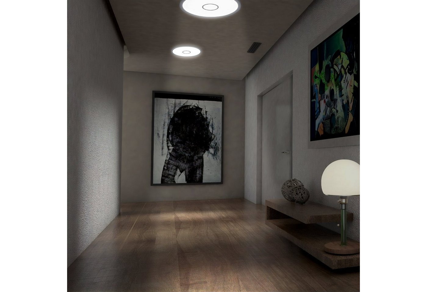 B.K.Licht LED Deckenleuchte, LED Deckenlampe ultraflach Panel Wohnzimmer Flur Slim inkl. 18W 2400lm-kaufen