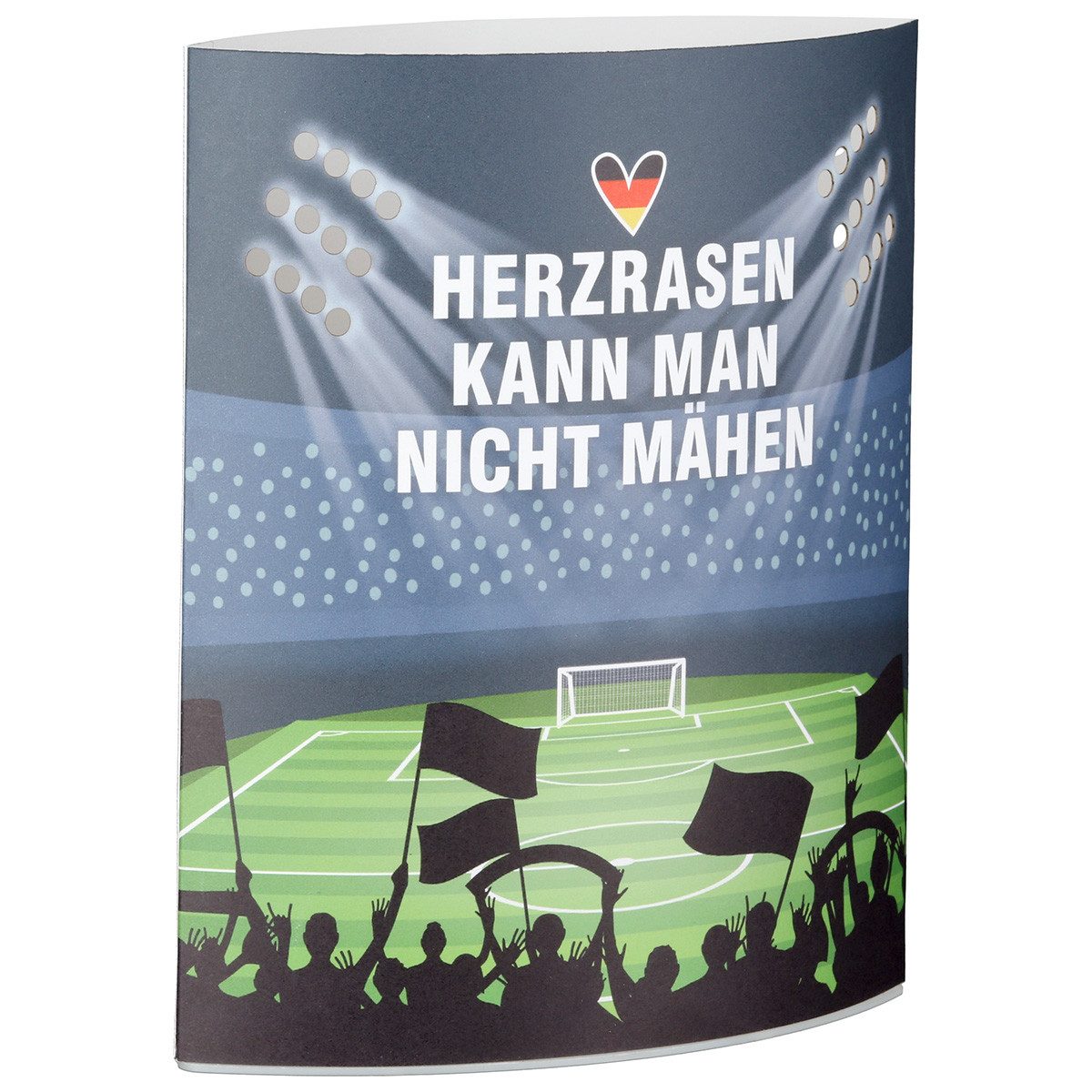 GILDE LED Nachttischlampe LED Dekoleuchte Fußball Arena Herzrasen moderne Tischleuchte WM 2026
