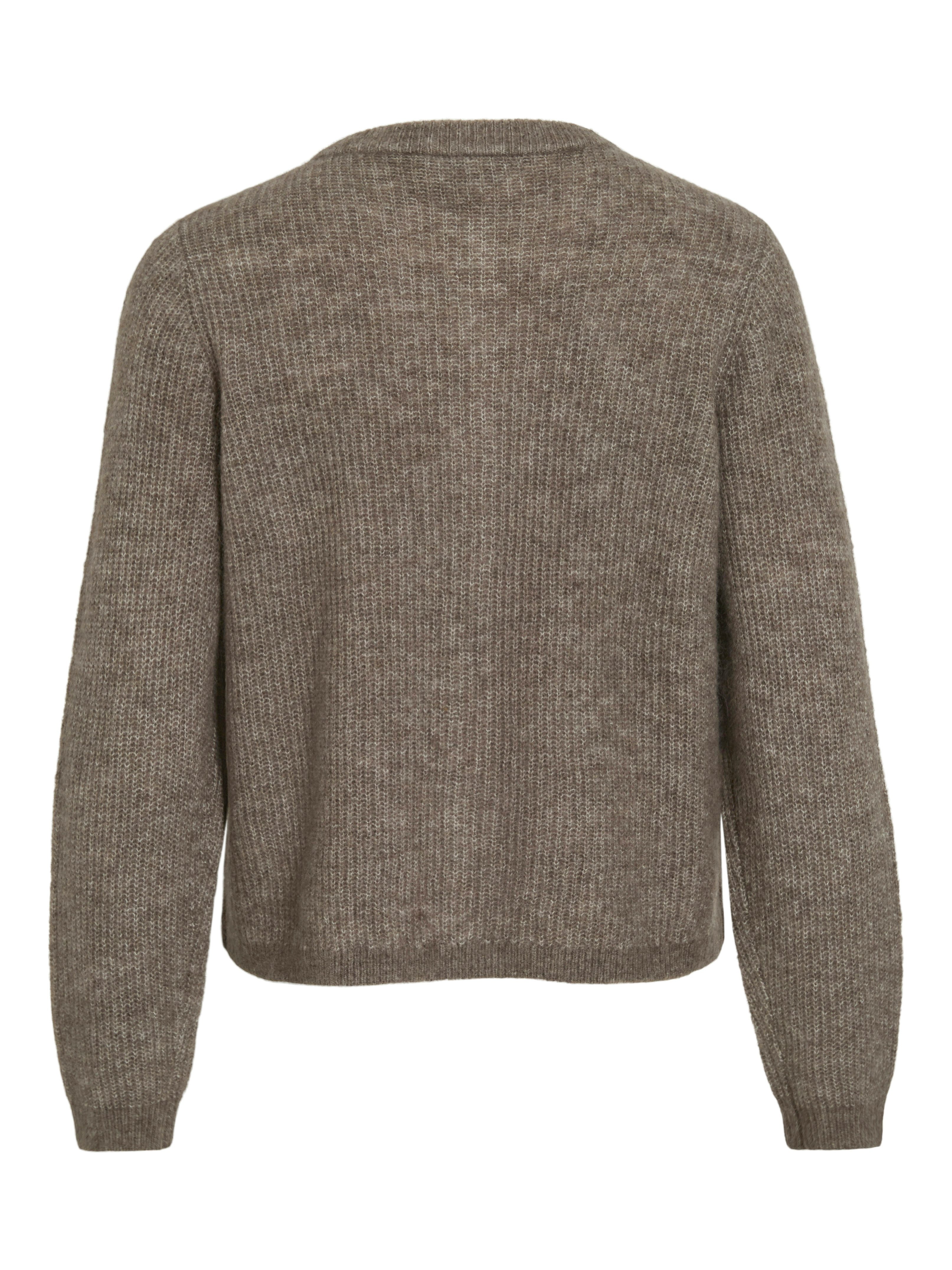Vila Strickjacke VILORY O-NECK L/S KNIT CARDIGAN-NOOS Materialmix, regular fit