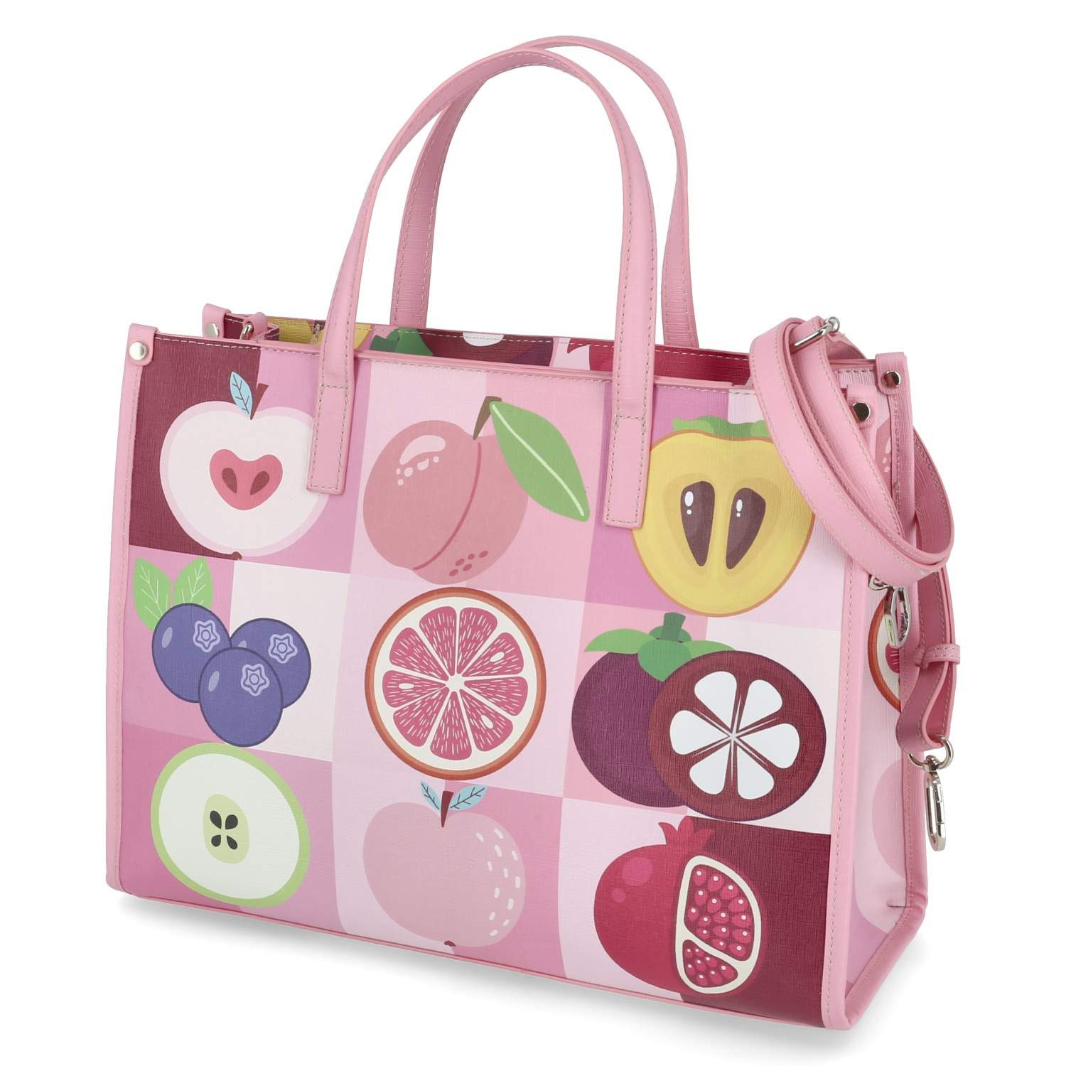 Fräulein Frida Shopper Fräulein Frida FF2069,670 Damen Henkeltaschen Synthetik pink