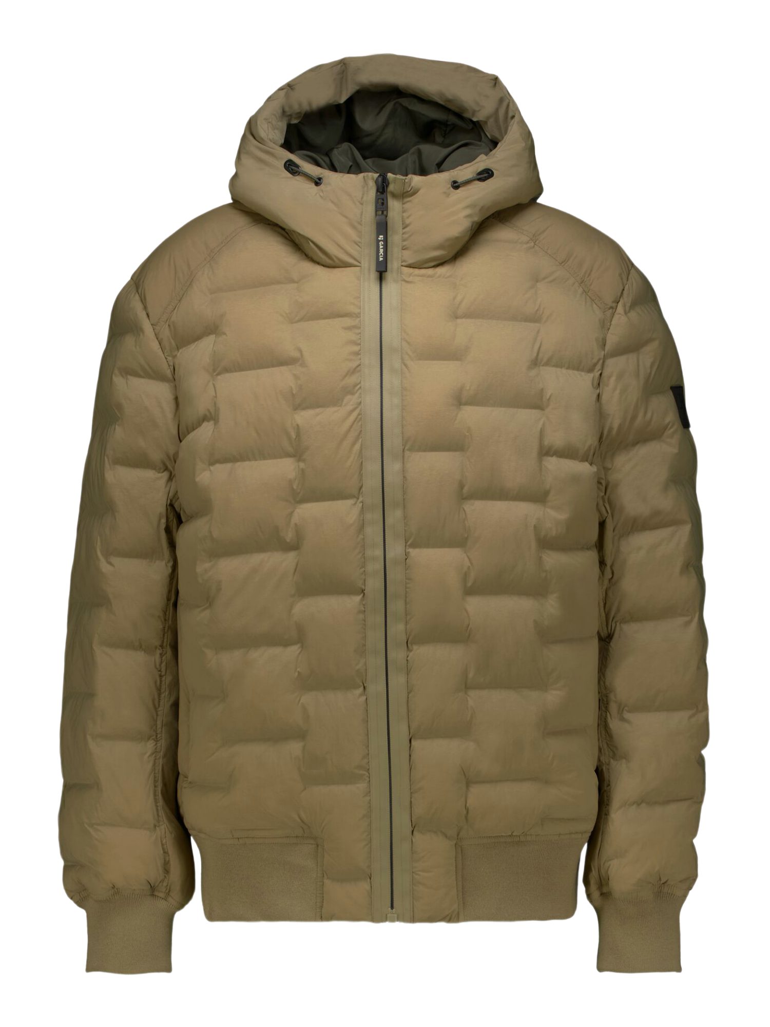 Garcia Outdoorjacke natur,Freizeit,Polyester,Unifarben,Kapuze,Langarm,Regular Fit