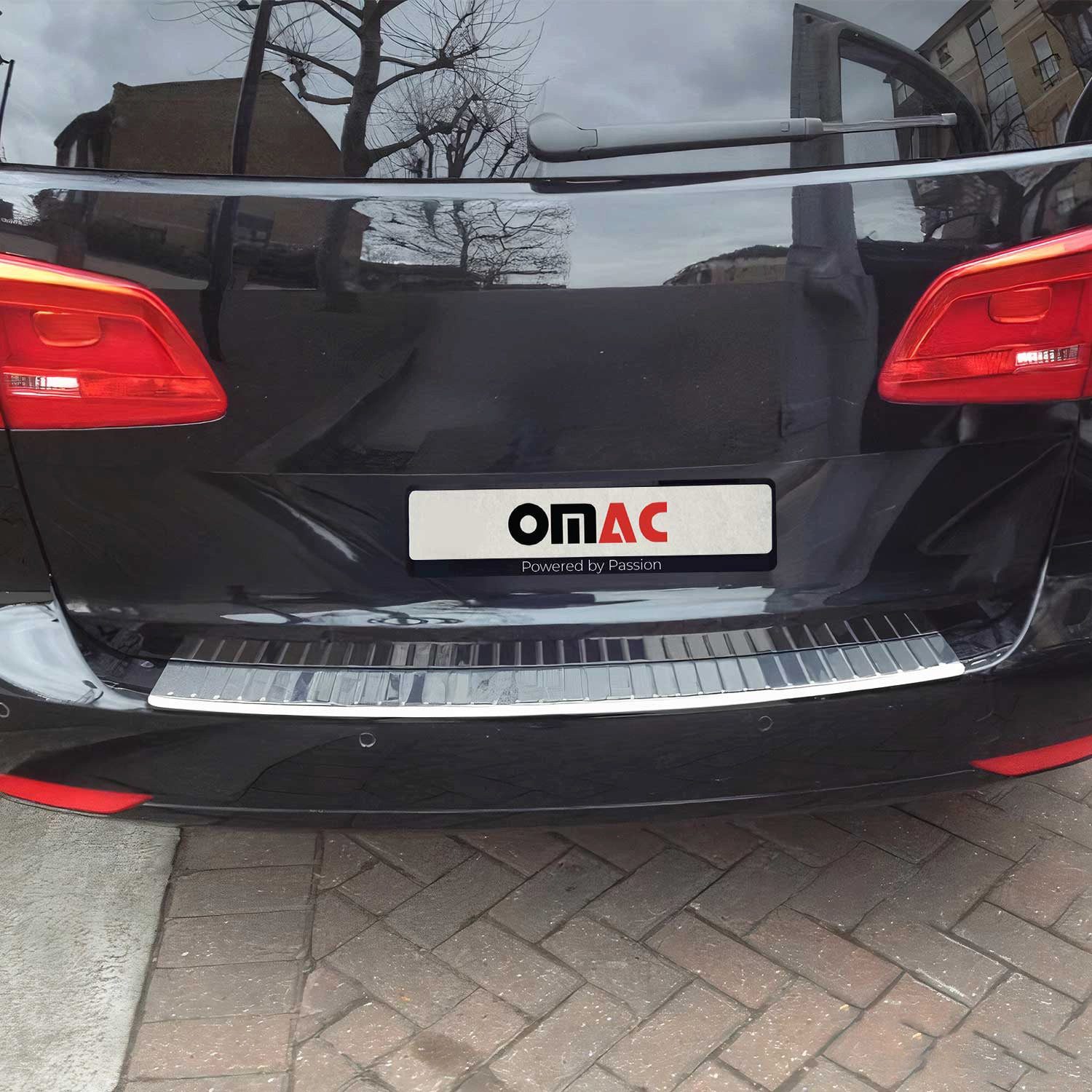 OMAC Ladekantenschutz für VW Touran 2010-2015 Chrom Silber, Zubehör für VW Touran 2010-2015, Langlebig,Einfache Reinigung,Einfache Installation,Rostbeständig