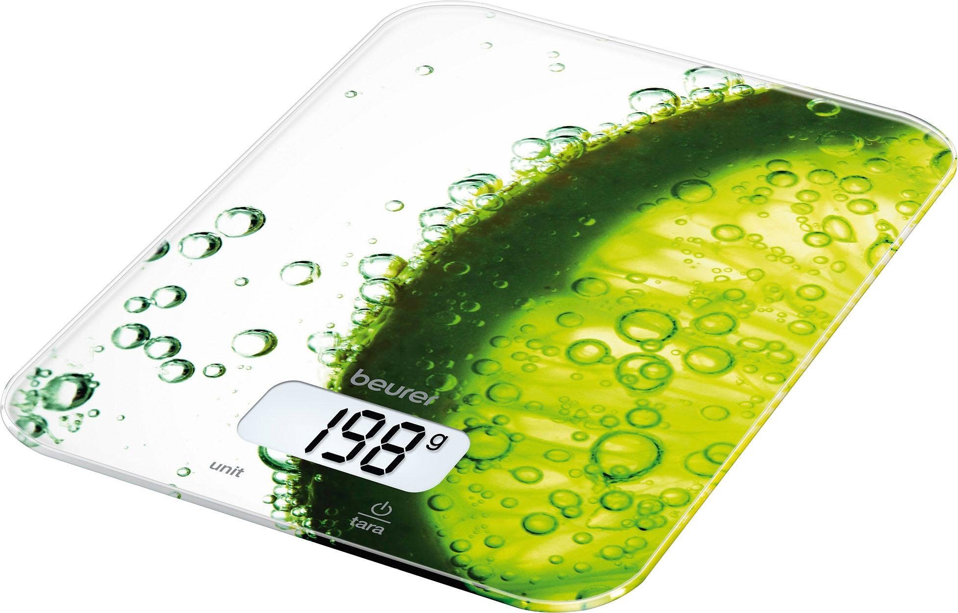 Küchenwaage KS 19 Fresh, mit grünem Limonen-Design, Tragkraft bis 5 kg