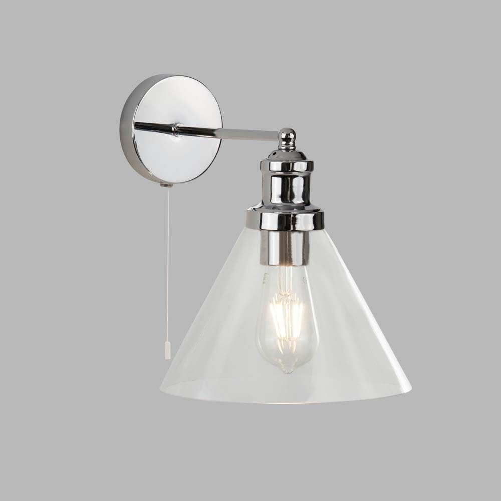 Chrom Leuchte Wand Schlaf Büro Zimmer Ess Spot etc-shop Flur Lampe Wandleuchte, Wohn