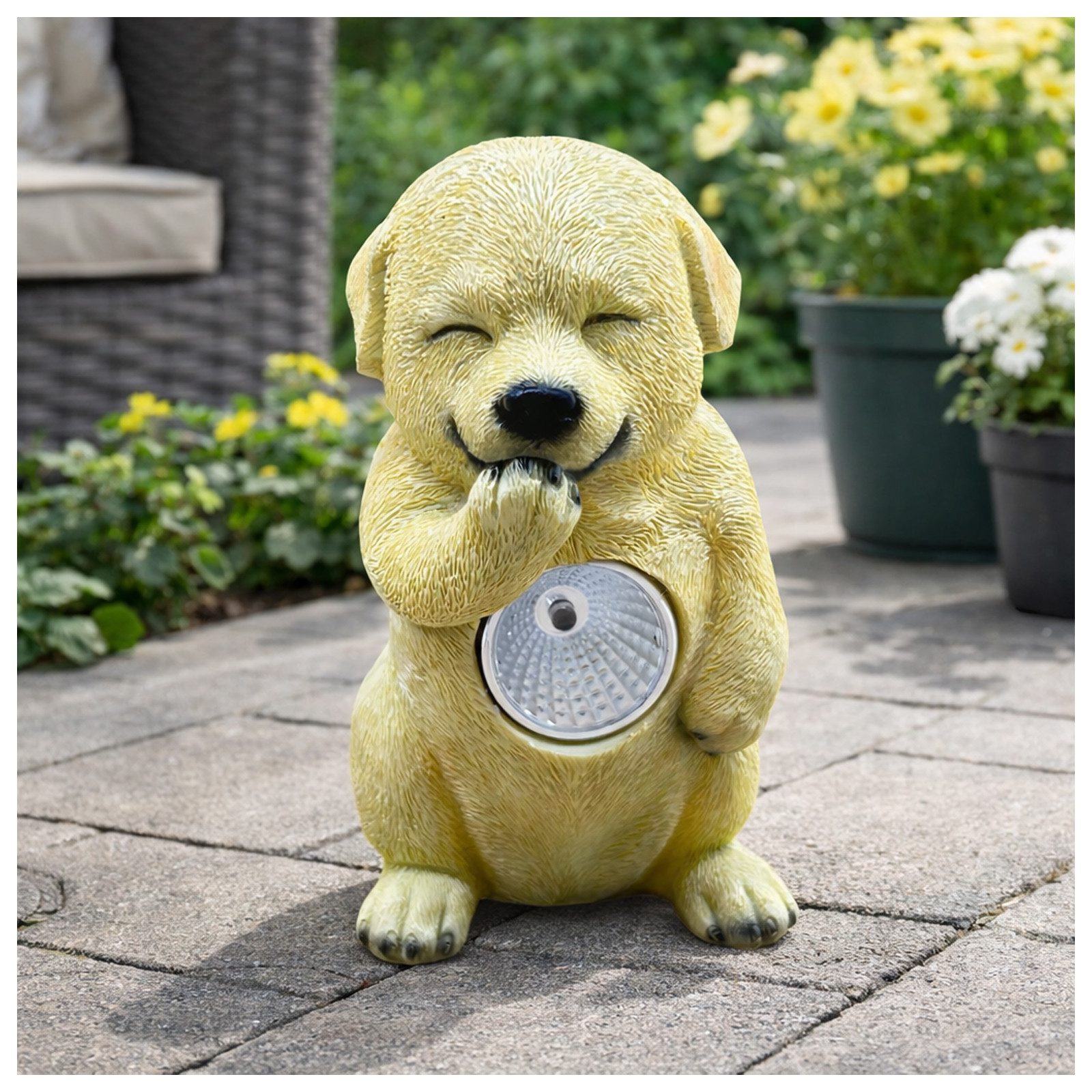 HTI-Living LED Solarleuchte Solardekoleuchte Hund, LED, Tageslichtweiß