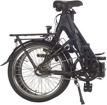 SAXONETTE E-Bike Compact Comfort Plus, 3 Gang, Nabenschaltung, Frontmotor, 360 Wh Akku, (mit Akku-Ladegerät), Pedelec, Elektrofahrrad für Damen u. Herren, Faltrad, Klapprad
