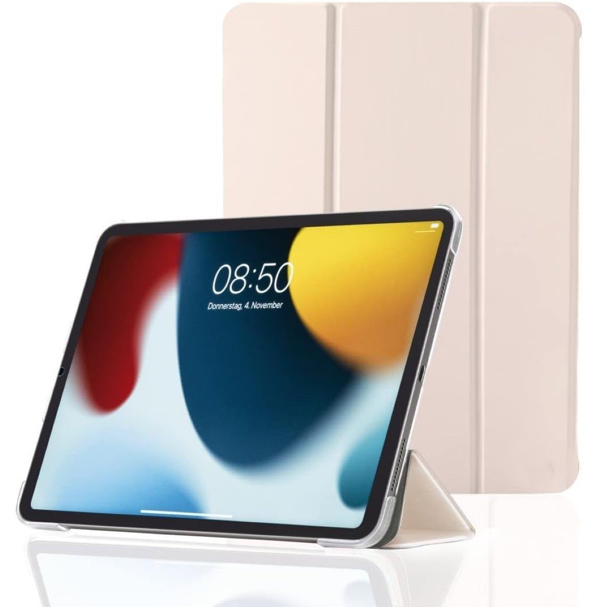 Hama Tablet-Hülle Smart Case Tasche Fold Clear Cover Hülle Rose, Standfunktion Magnet-Verschluss für Apple iPad mini 6 2021 8,3"