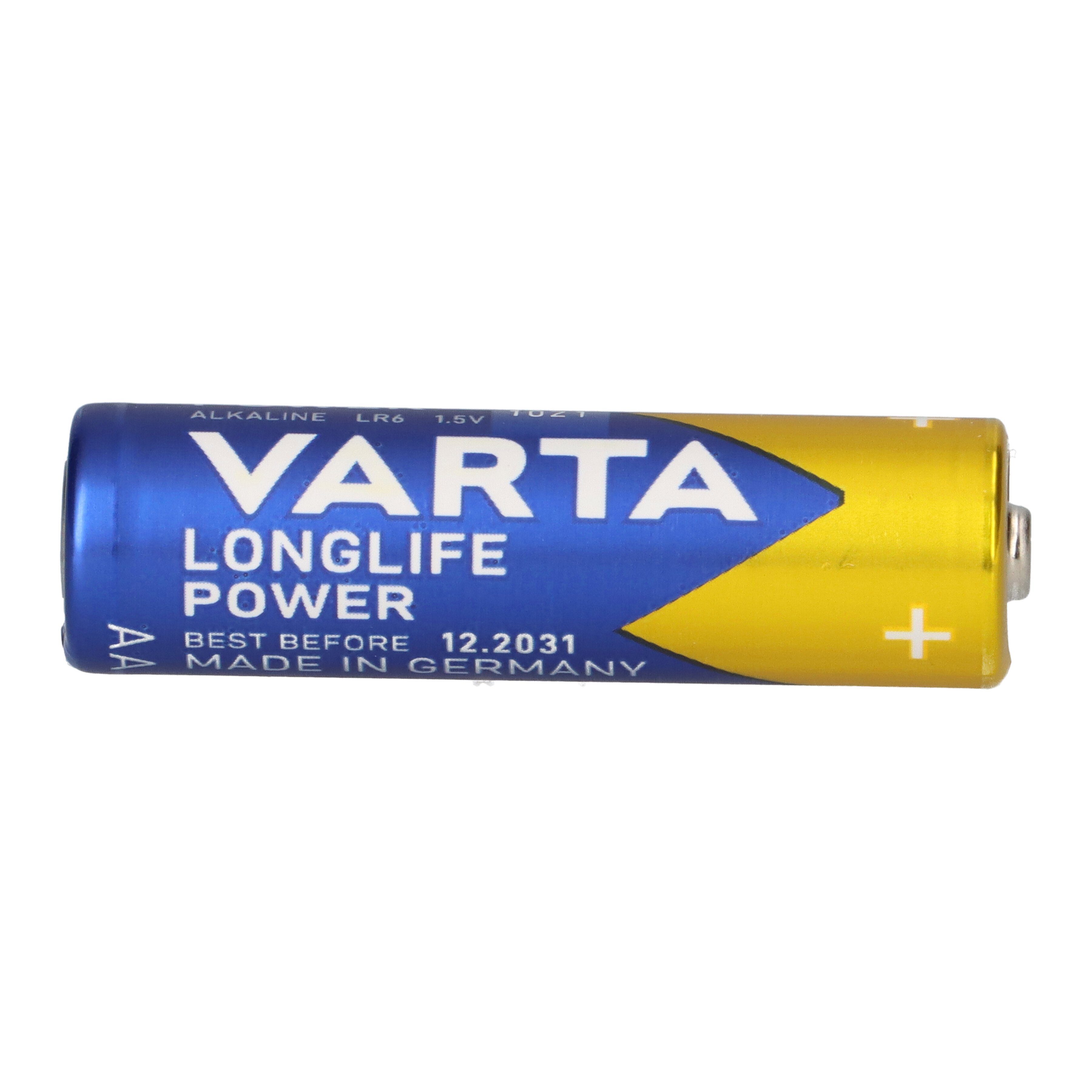 VARTA 20x Varta 4906 Longlife Power 4er AA im Blister Mignon Batterie