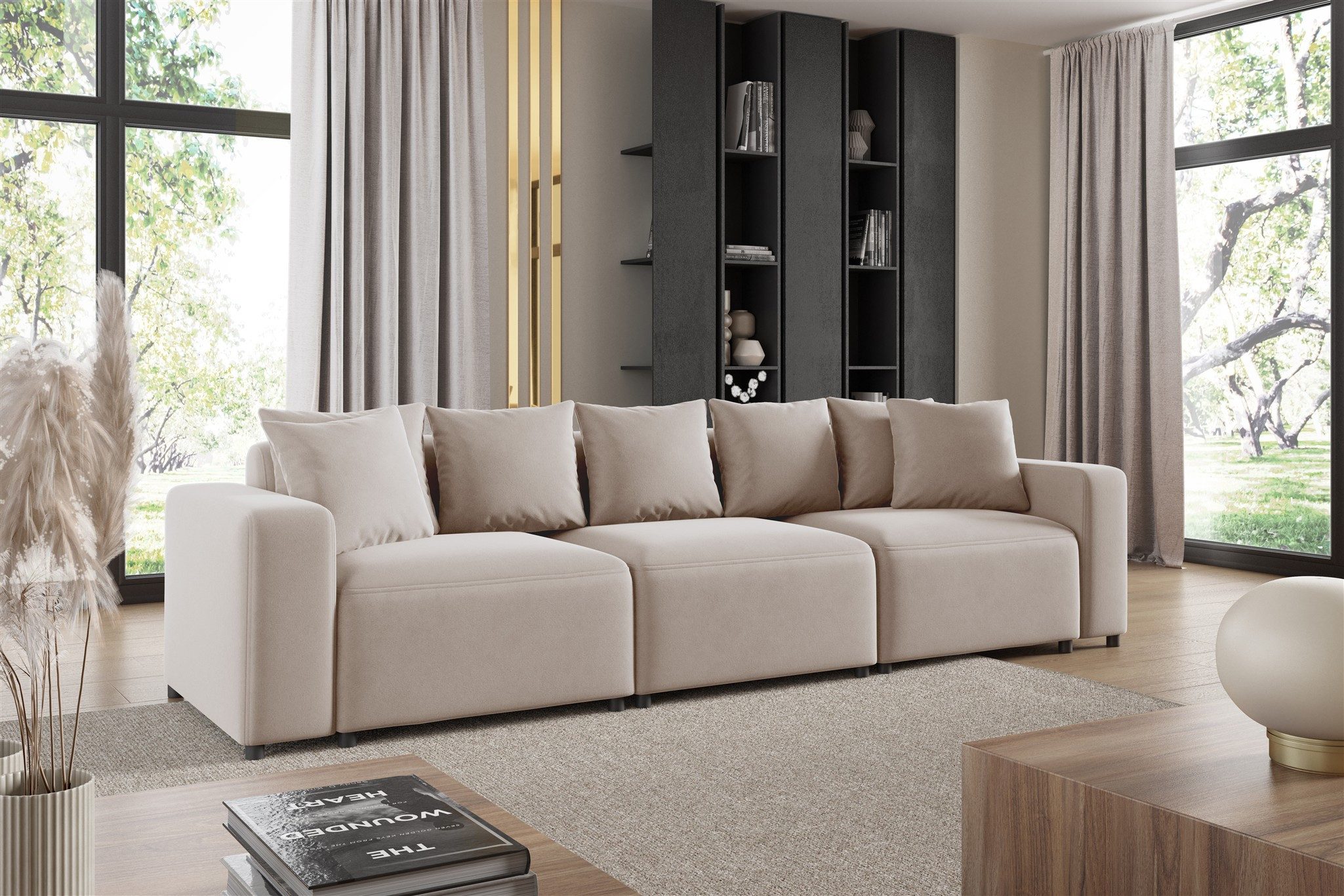 Fun Möbel 3-Sitzer Sofa Designersofa MEGAN günstig online kaufen