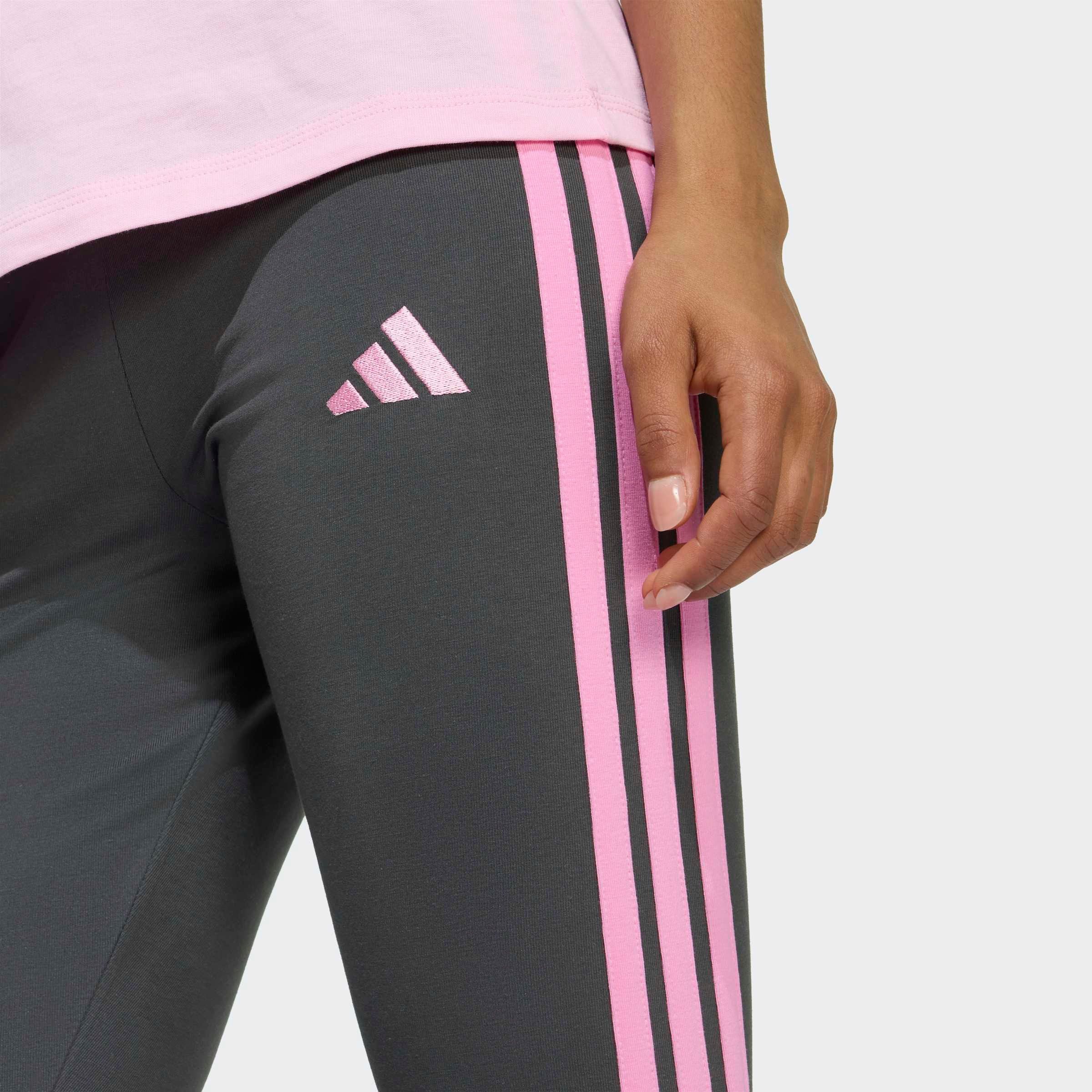 adidas Sportswear Trainingstights ESSENTIALS 3-STREIFEN COTTON sportlicher Look mit 3-Streifen, aus Baumwolle und Elasthan