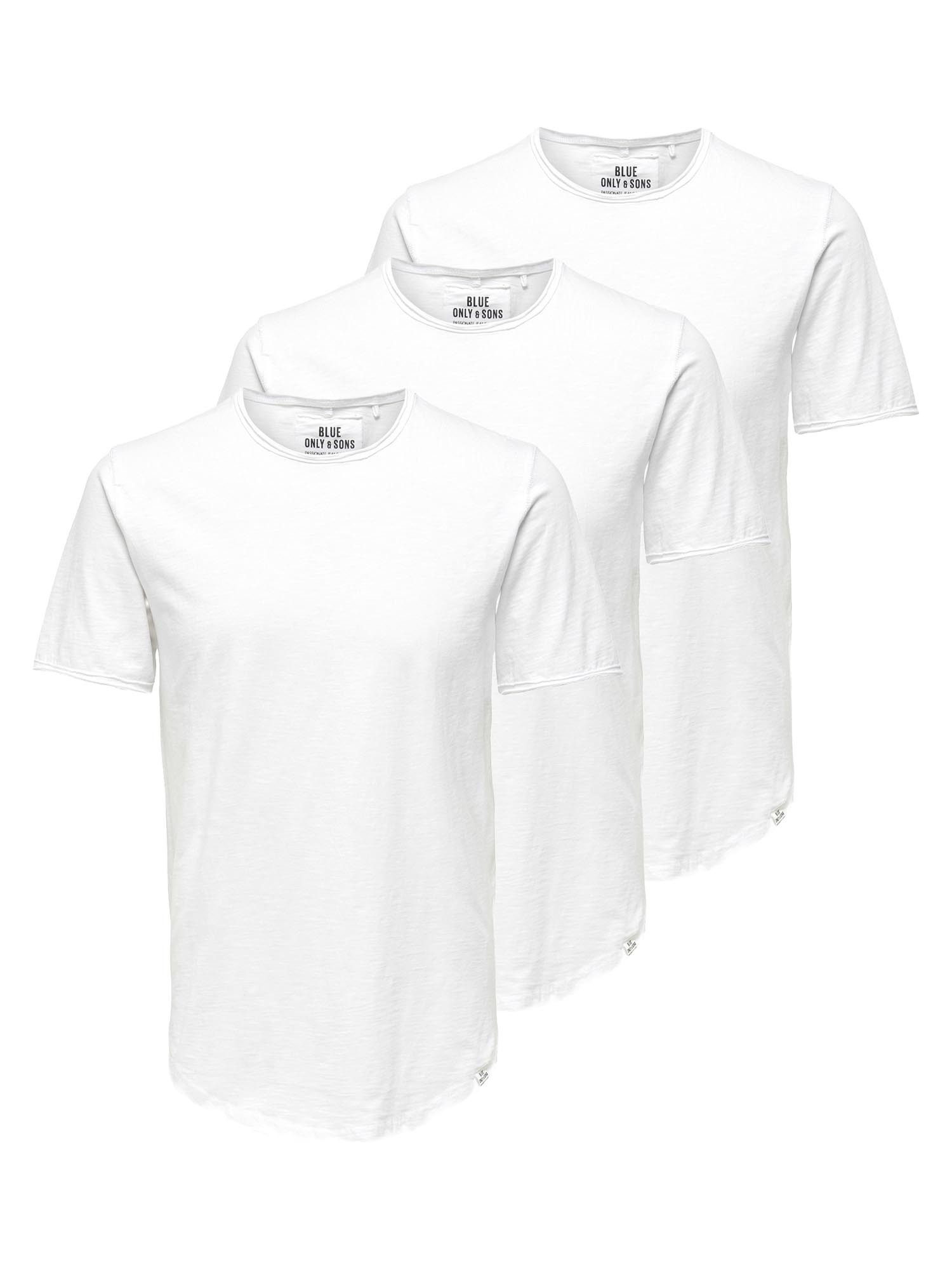 ONLY & SONS T-Shirt 3er Pack ONSBENNE (Spar-Set, 3-tlg) T-Shirt - Baumwolle günstig online kaufen