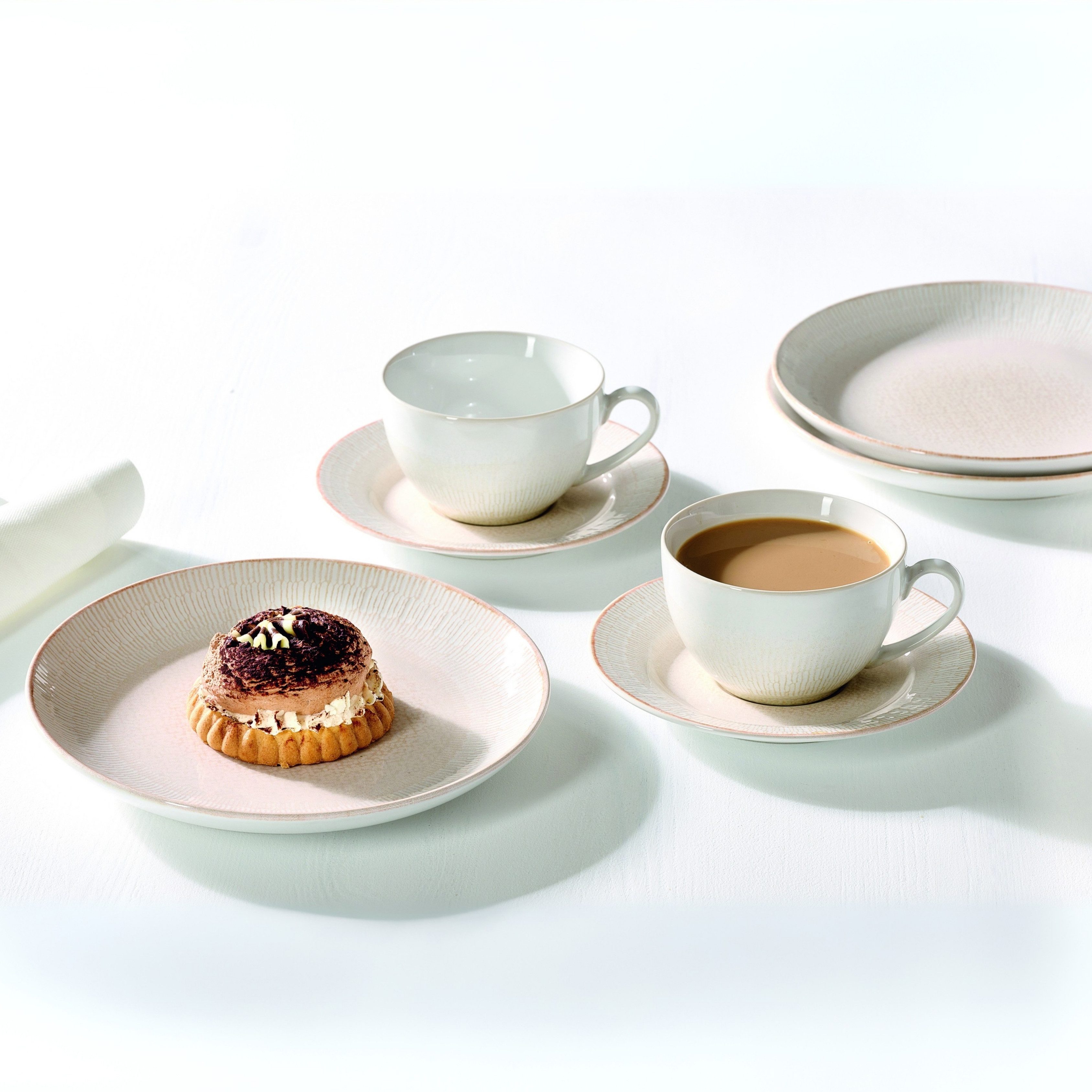 Ritzenhoff & Breker Kaffeeservice Cara (18-tlg), 6 Personen, Steinzeug, aus Steinzeug für 6 Personen