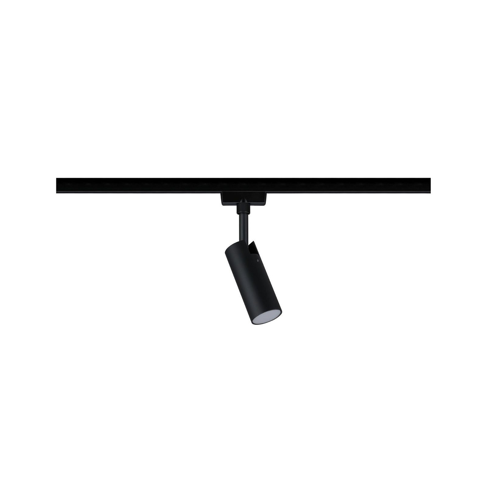 Paulmann Schienensystem-Leuchten URail Schienenspot Tubo Einzelspot 166lm 4,5W 3000K 230V Schwarz matt, LED fest integriert, Warmweiß, Einzelspot, dimmbar