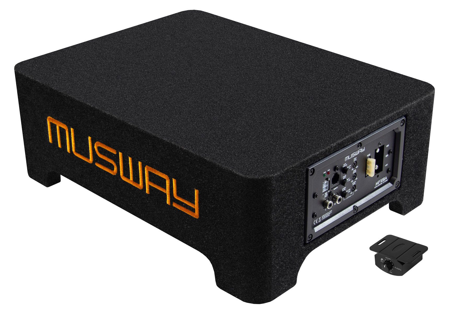 Musway MF108A, 1x 8“ (20 cm) Aktivbox Auto-Subwoofer (225 W, max.: W 20 cm)
