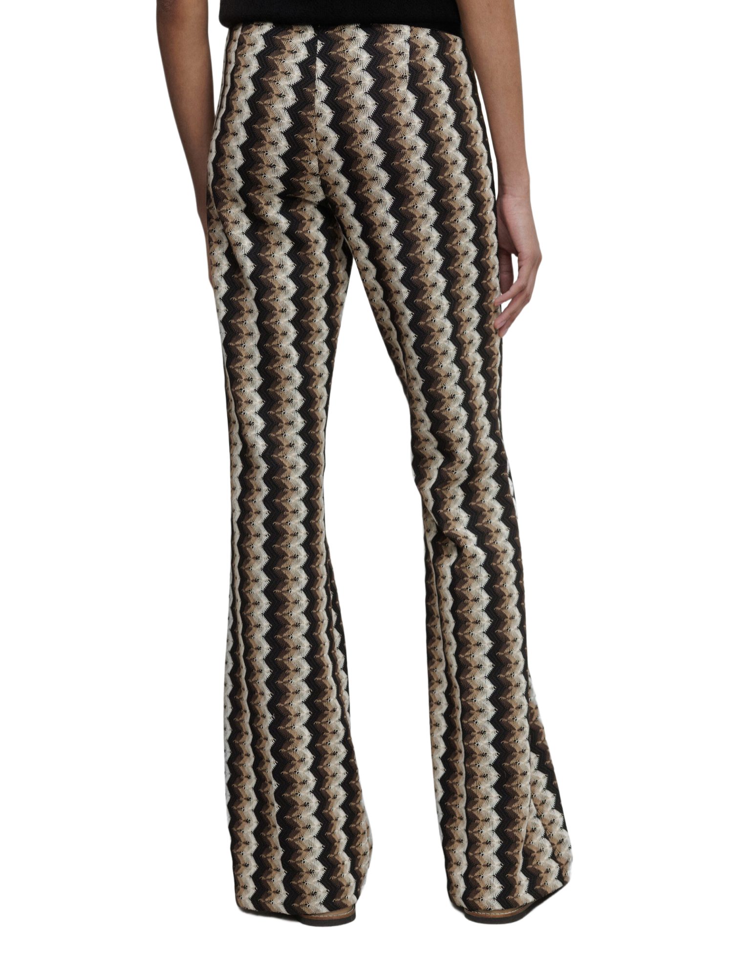 Cambio Stoffhose bunt, Casual, Modal, Gestreift, Flared Fit