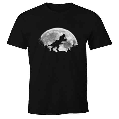 MoonWorks Print-Shirt Herren T-Shirt T-Rex Tyrannosaurus Dinosaurier Fun-Shirt Outdoor Adventure Moonworks® mit Print