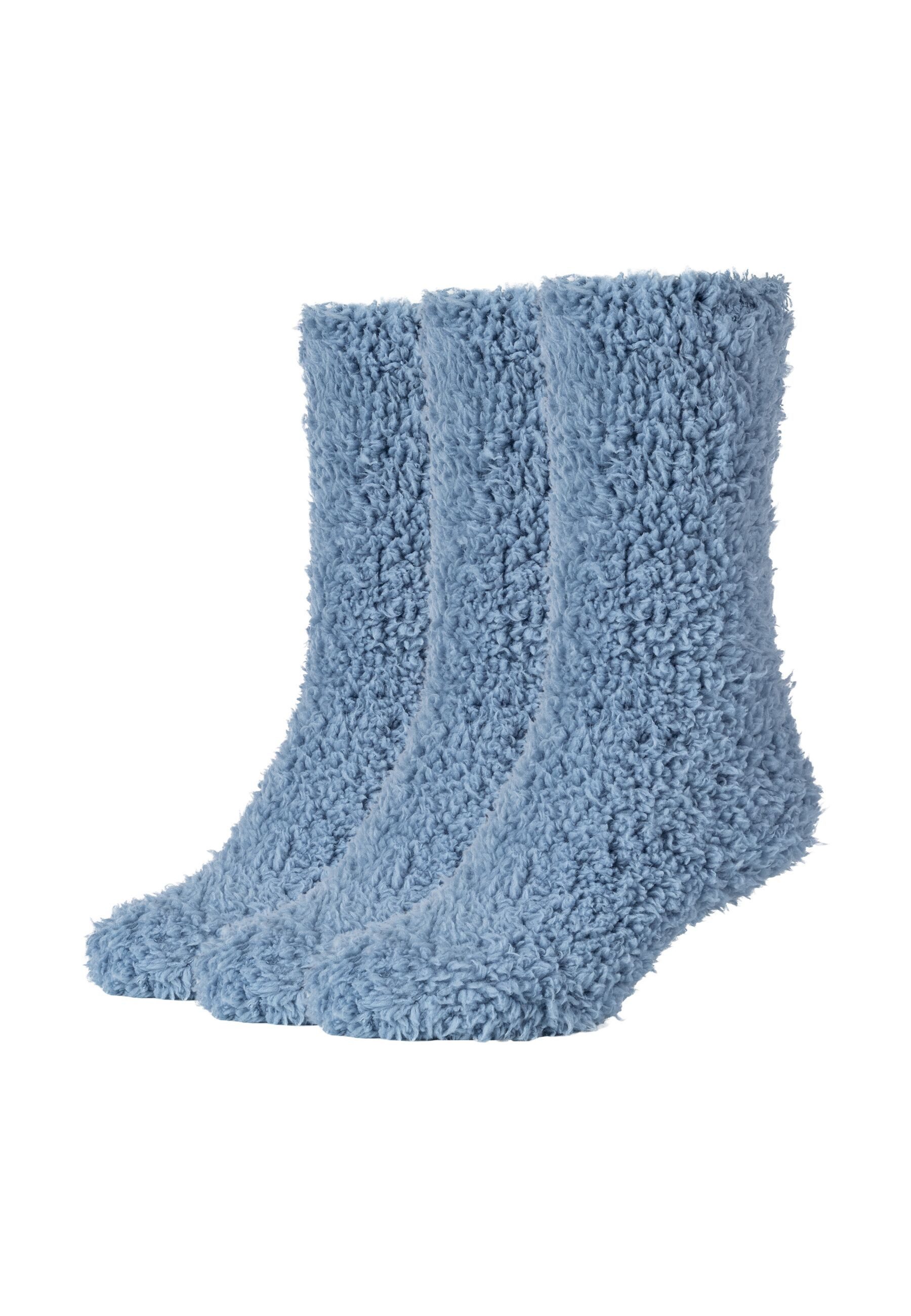 Camano Socken cosy fuzzy 3er Pack 3er Pack Wärmende, kuschelige Qualität für kalte Tage, Extra weich