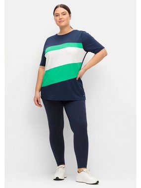 Sheego Funktionsshirt Große Größen im Colourblocking, atmungsaktive Qualität