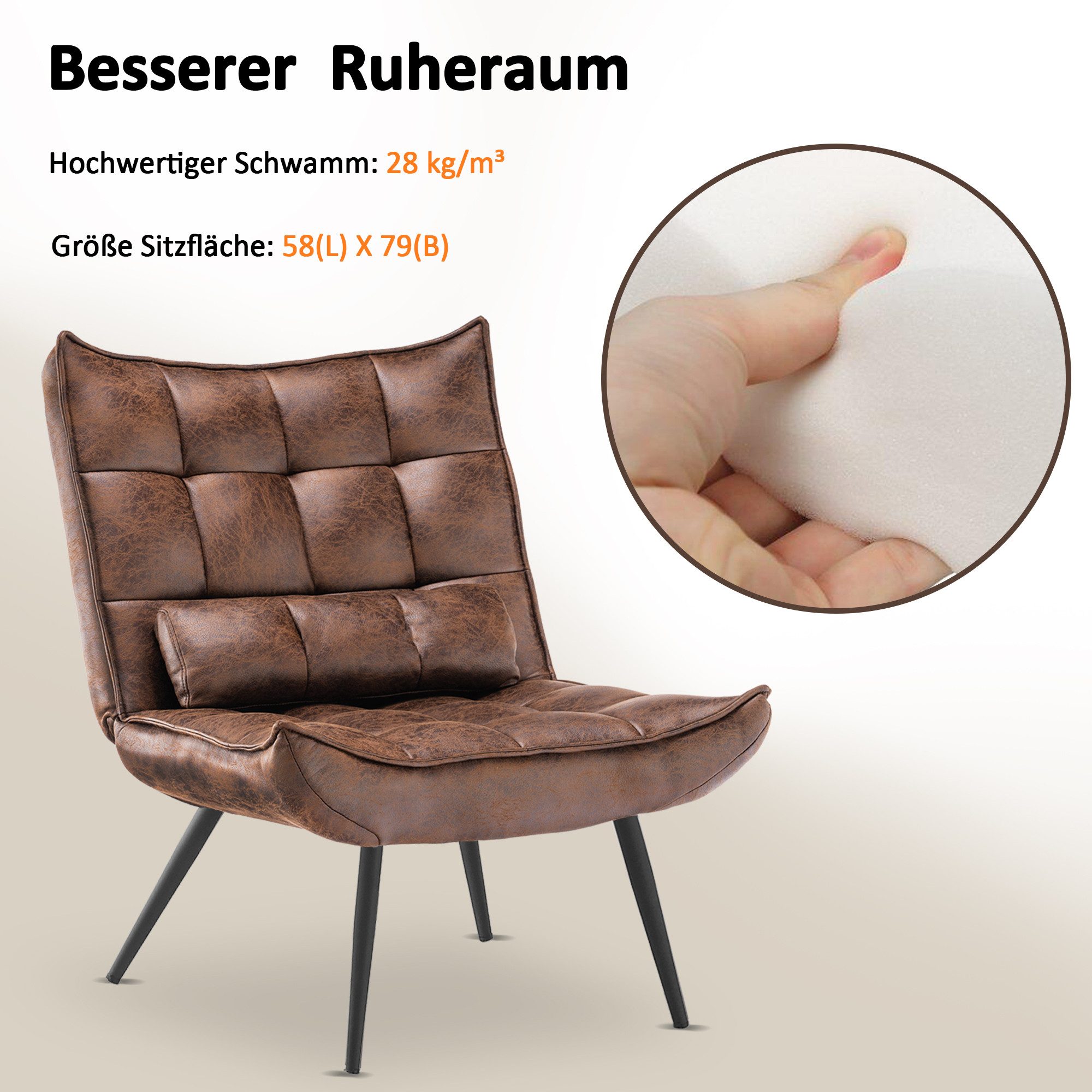 MCombo Relaxsessel MCombo Relaxsessel Lesesessel Loungesessel 4778/79, mit Relaxfunktion – Bild 4 von 5
