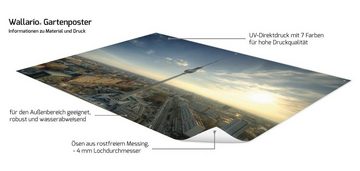 Wallario Sichtschutzzaunmatten Fernsehturm Berlin mit Panoramablick über die Stadt