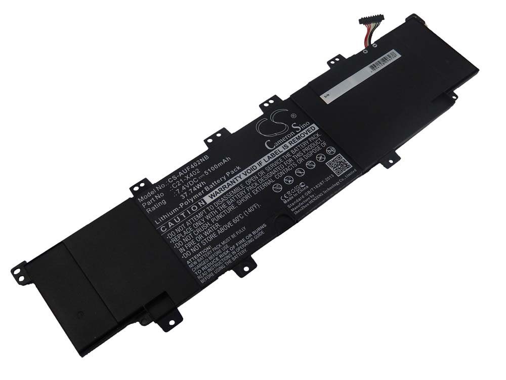 vhbw passend für Asus VivoBook S300CA-1A, S300CA-BBI5T01, S300CA-C1004H, Laptop-Akku 5100 mAh