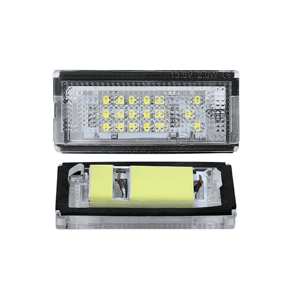 LLCTOOLS Rückleuchte LED Kennzeichenbeleuchtung für E46 Tageslichtweiß LIMOUSINE, TOURING, integriert, fest COMPACT, BMW LED