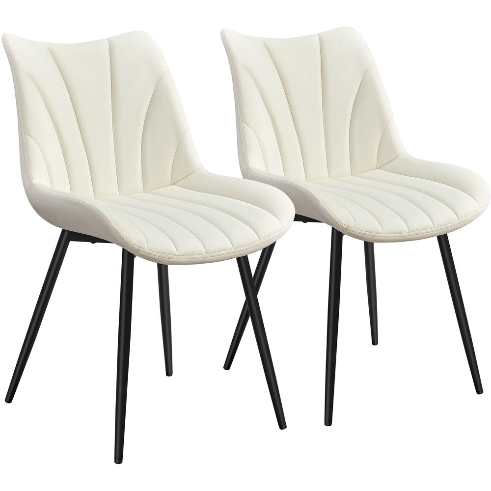 Yaheetech Esszimmerstuhl Gepolsterte Küchenstühle mit Metallbeinen (2 St), günstig online kaufen