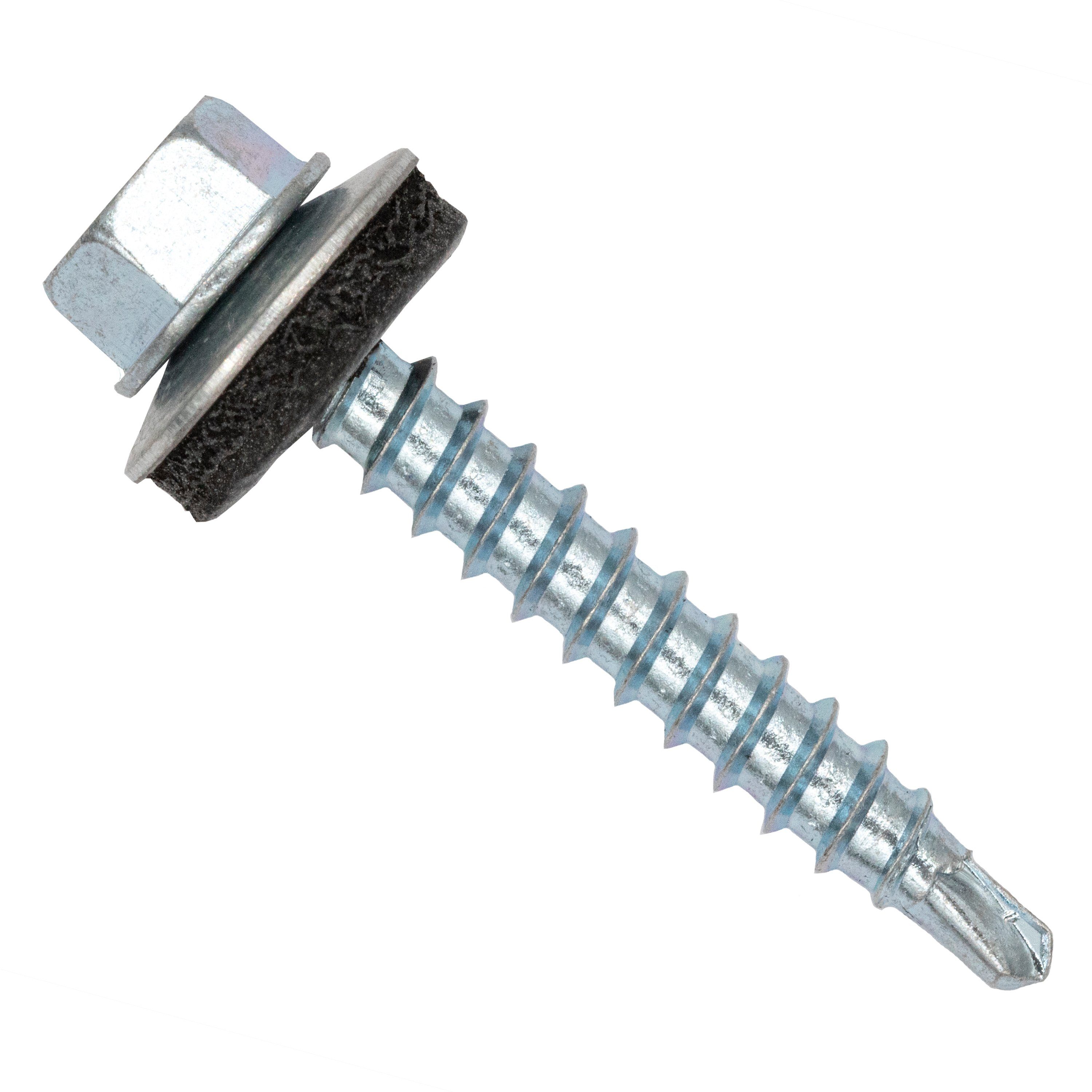 Blechschraube Color-Head Trapezblechschrauben mit EPDM-Unterlegscheibe 100 Stück