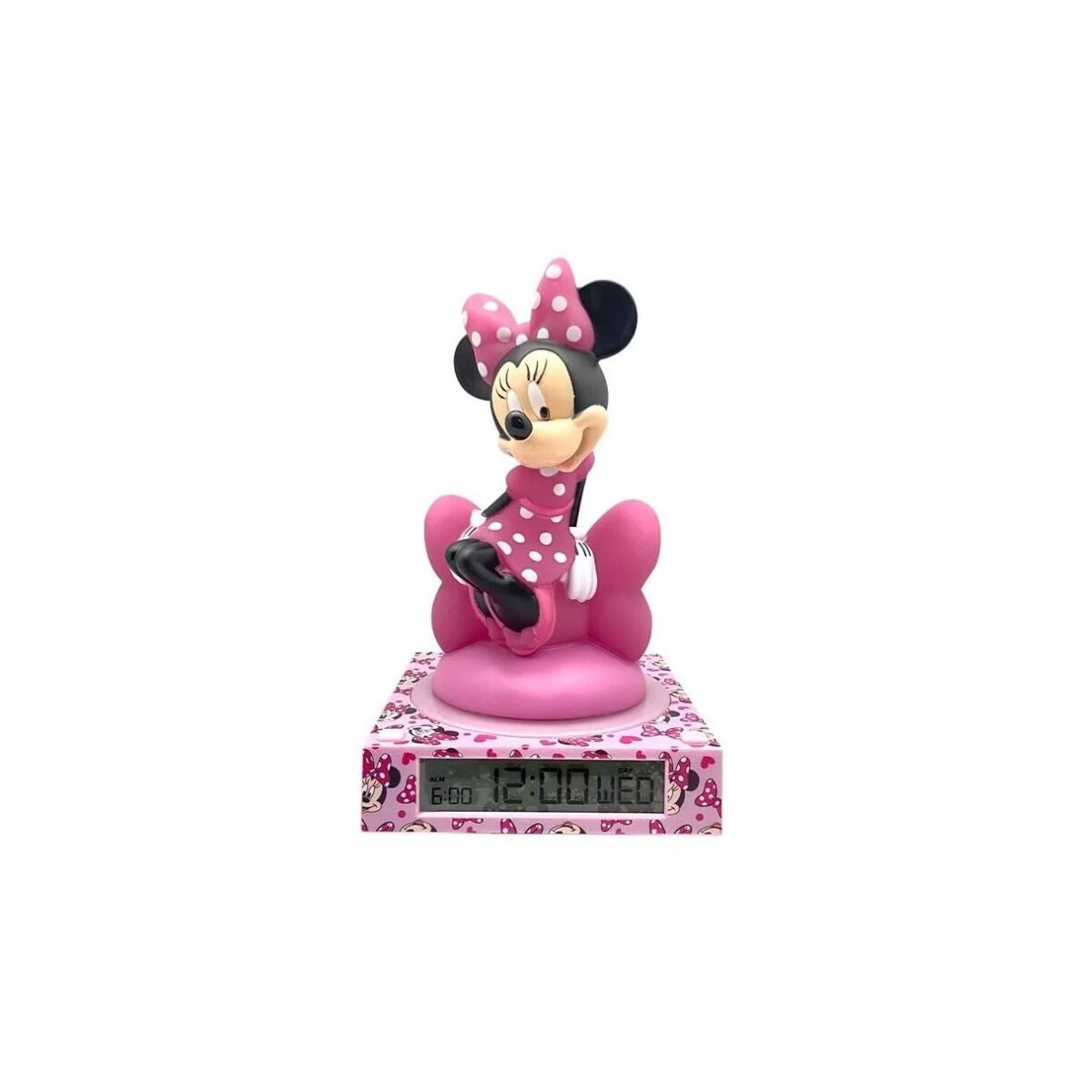 Disney Wanduhr Disney Minnie Chic 3D Nachtlampe und Wecker