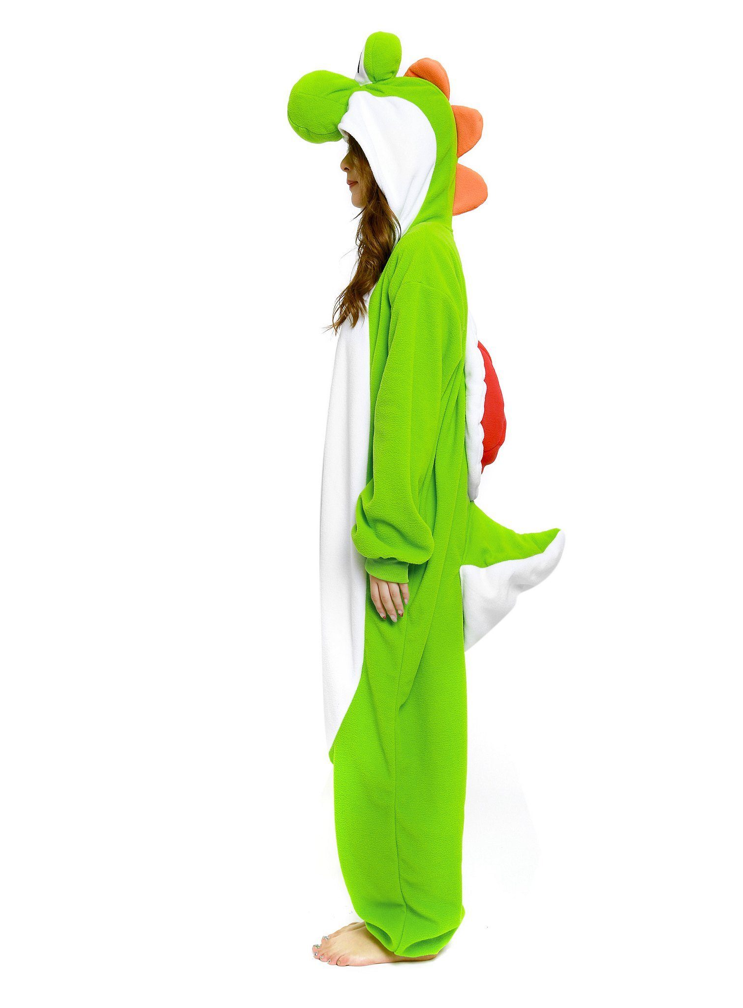 Metamorph Kostüm Yoshi Kigurumi Overall Partyanzug Karneval Faschin, Original Nintendo-Kostüm: kuscheliger Onesie von Sazac
