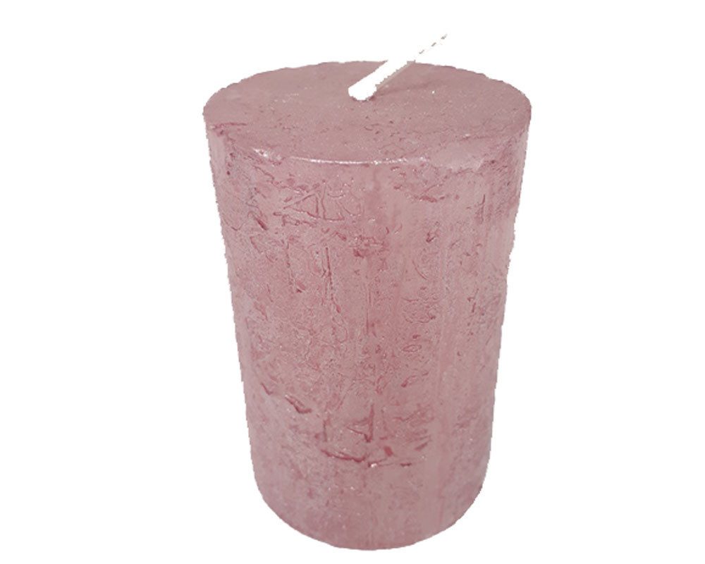 House of Rustic Stumpenkerze House of Rustic Kerze 9 cm rosé