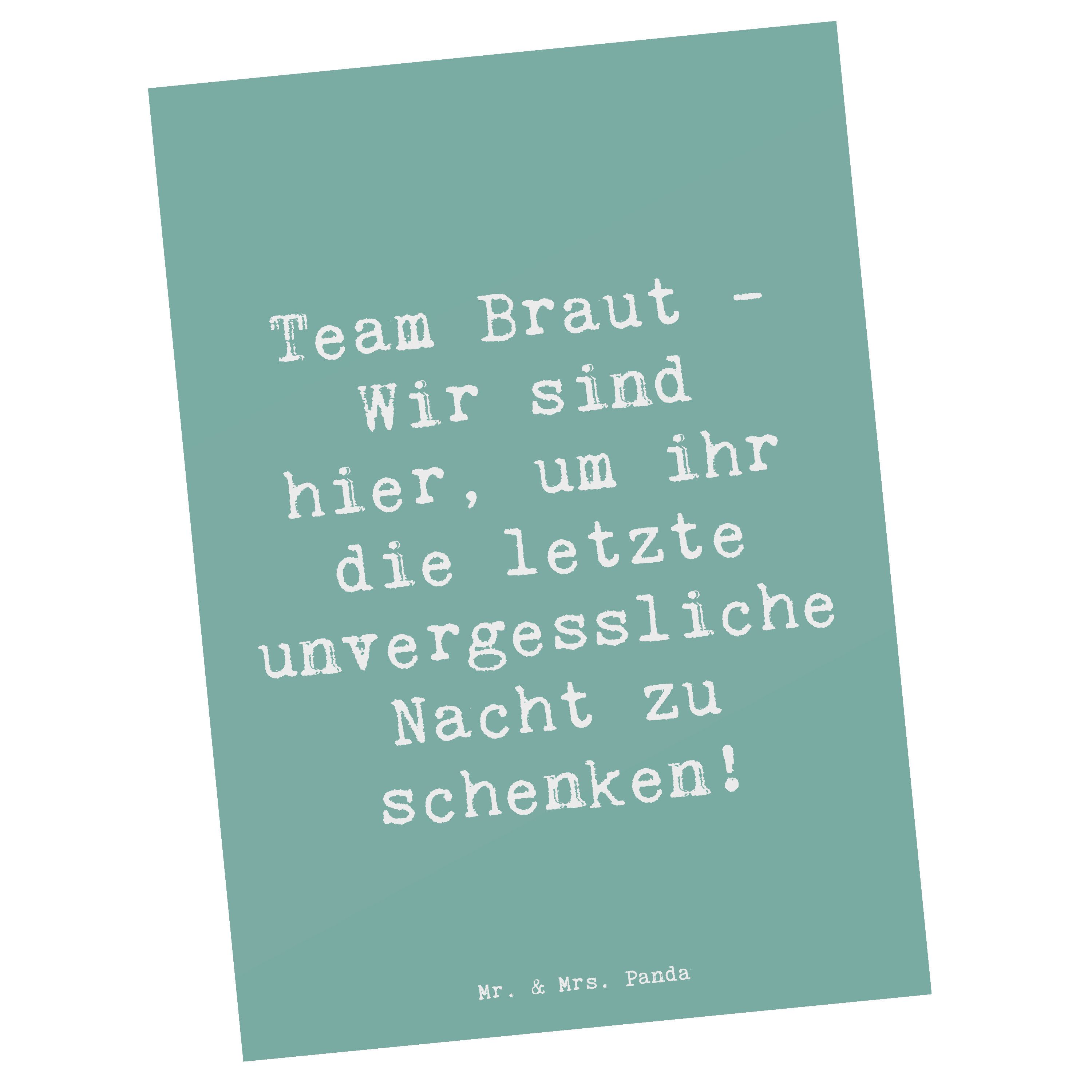 Postkarte Junggesellinnenabschied Team Braut - Meeresbrise - Geschenk, liebevol