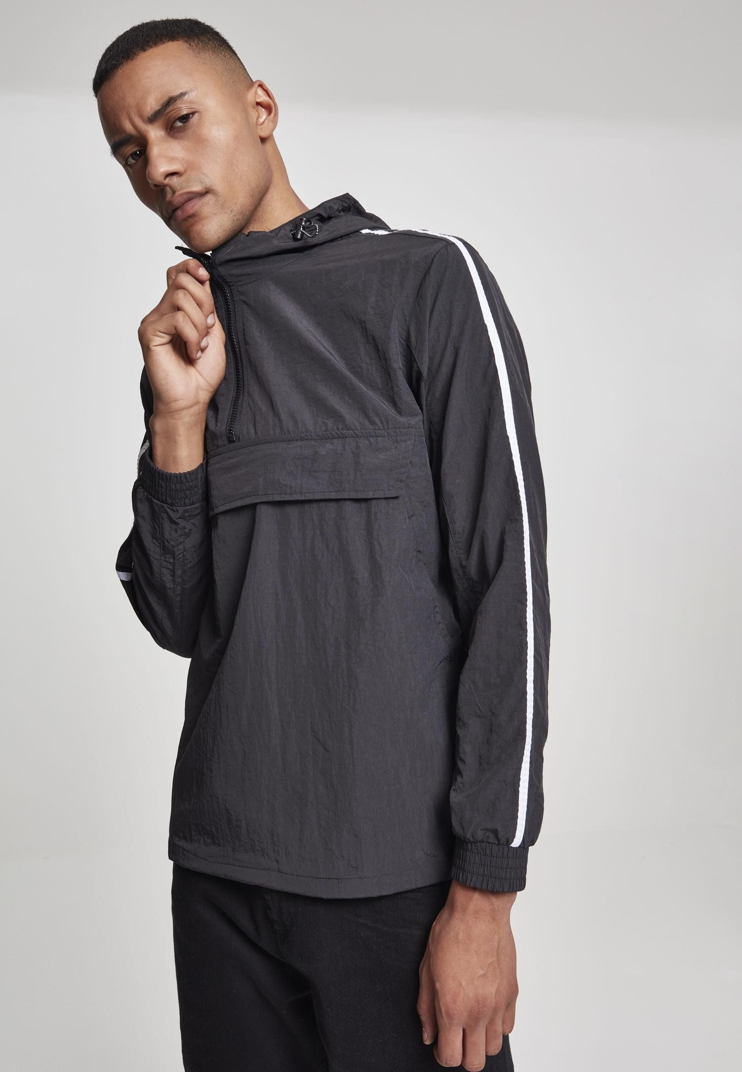 URBAN CLASSICS Outdoorjacke Crinkle Nylon Pull Over Jacket Überziehjacke Herren