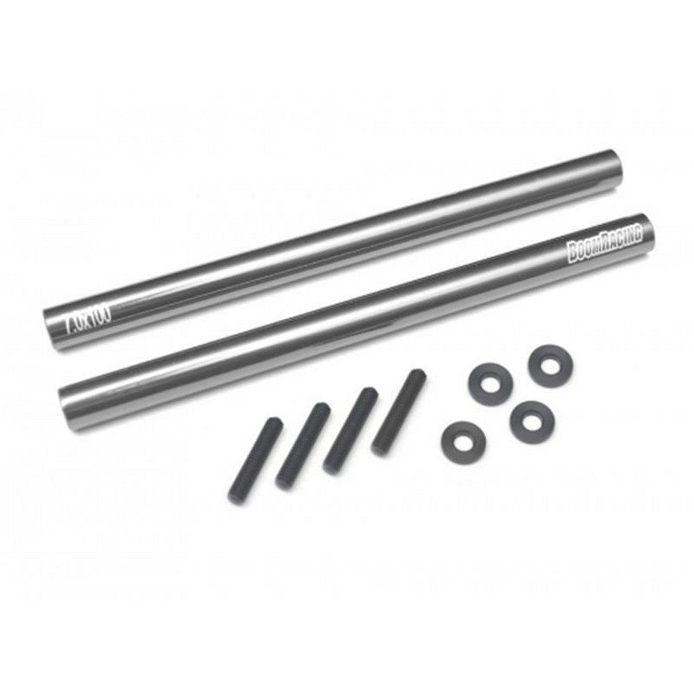 Yeah Racing Threaded Aluminum Link Pipe 6x70mm (2pcs) GunMetal YA