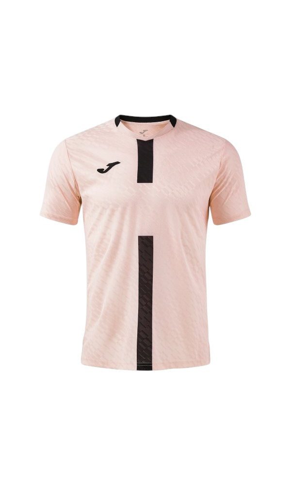Joma T-Shirt Proteam III (V-Ausschnitt, leicht, atmungsaktiv) rosa/schwarz Herren